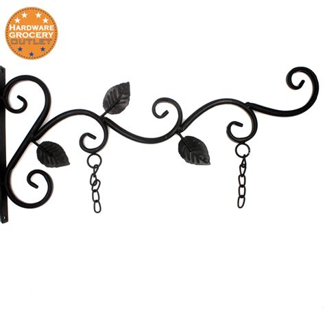 12 inch metal scroll brackets and double sided signs|decorative scroll sign brackets.